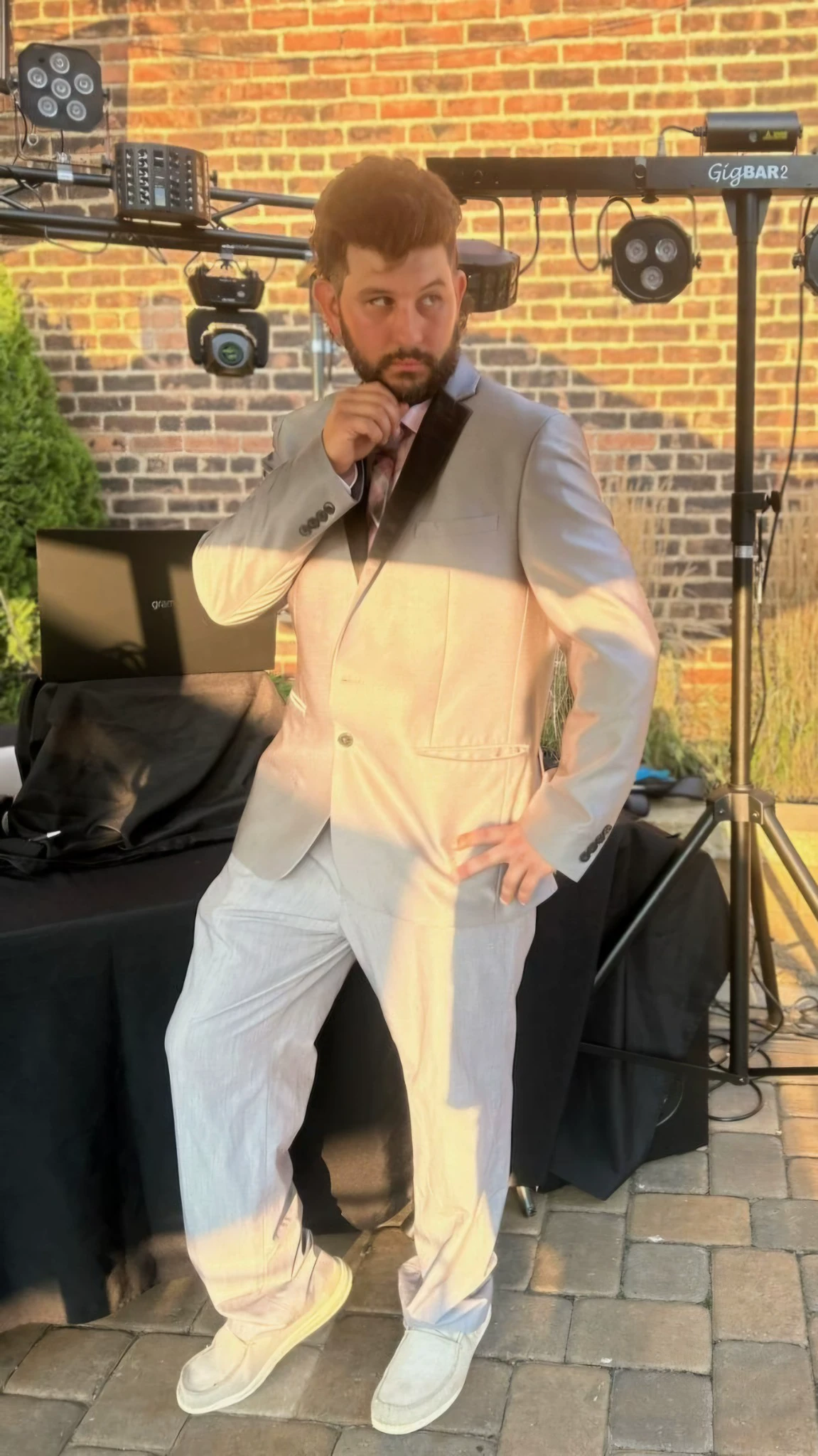 PJE Entertainment DJ in a white suit